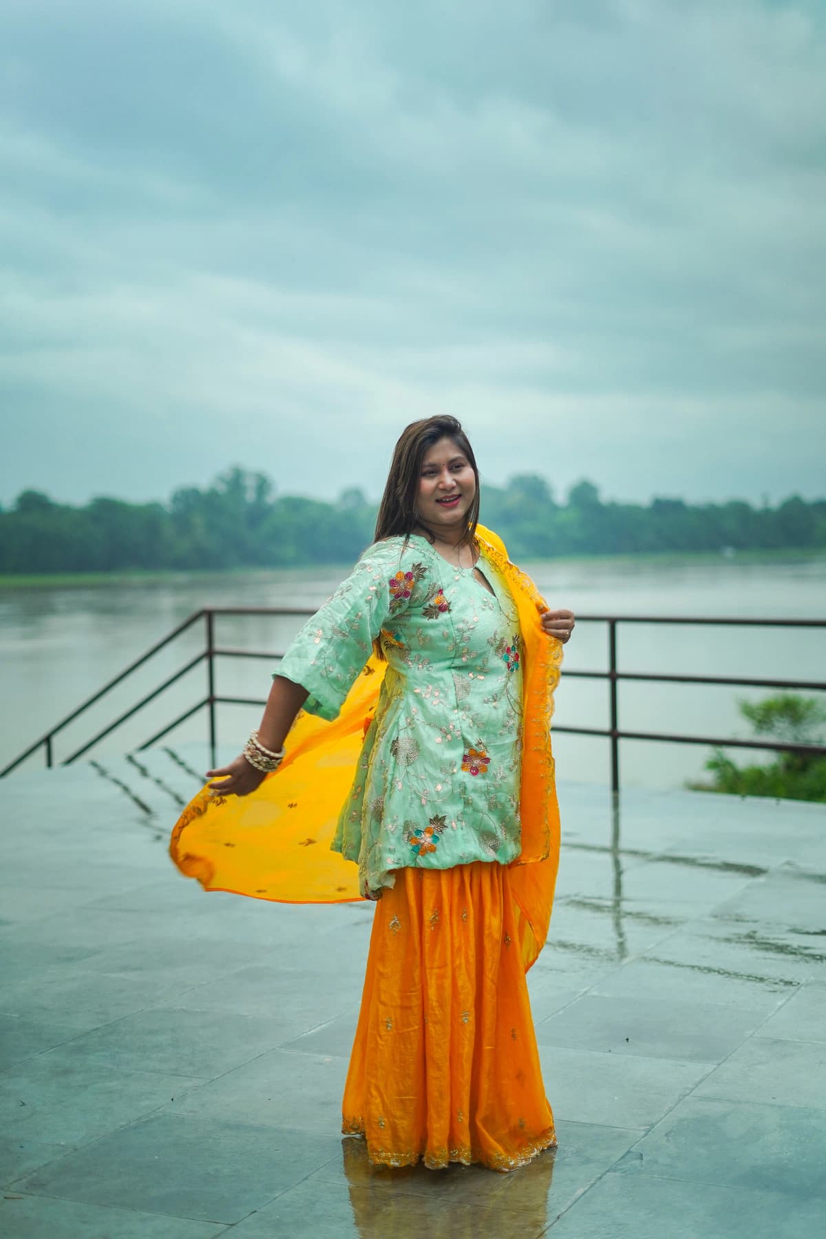Yellow Designer Garara Set