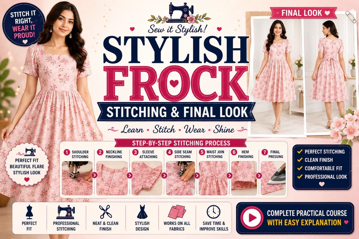 Stylish Frock Stitching & Final Look